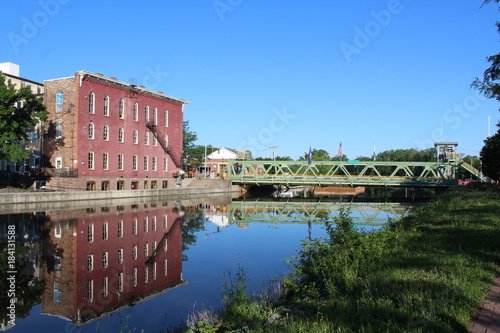 Photography Reflections on the Erie Canal at Brockport, New York