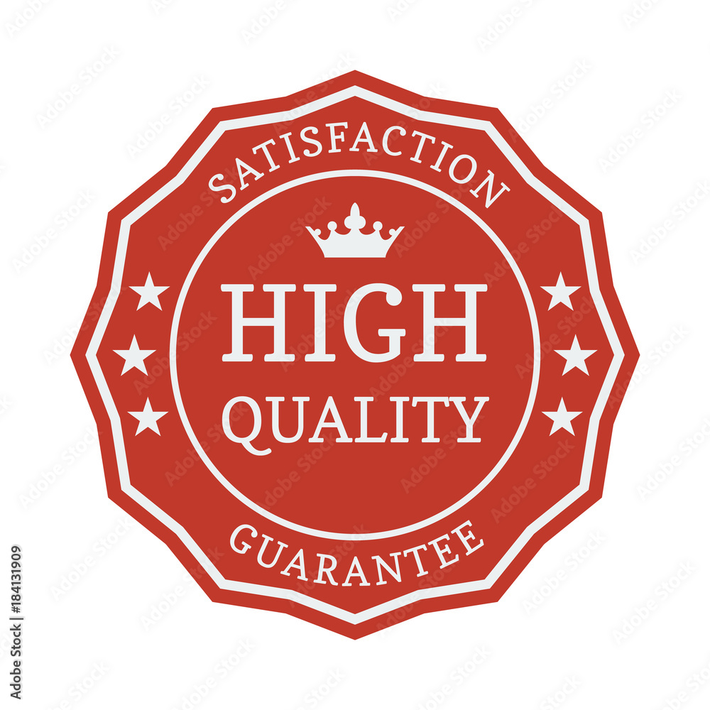 High quality flat label on white background. High quality flat label on white background.