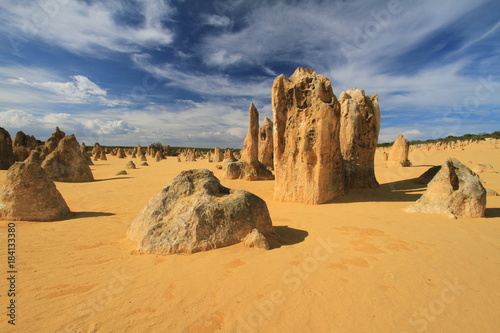 Pinnacles at sunset  Cervantes  Western Australia