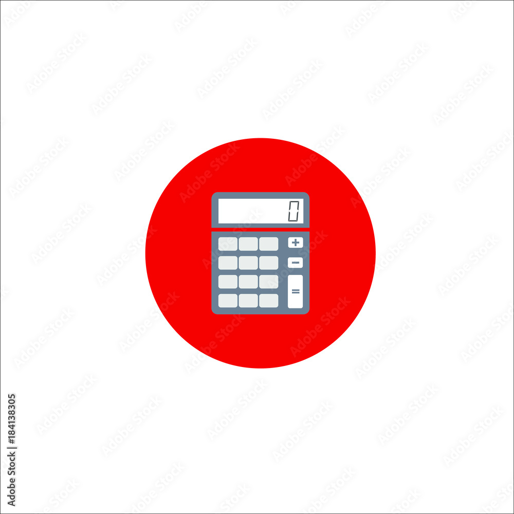 Calculoter icon. Vector Illustration Calculoter icon. Vector Illustration