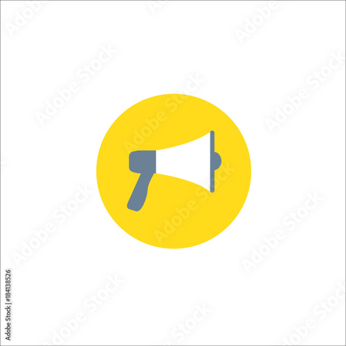 Bullhorn or megaphone icon