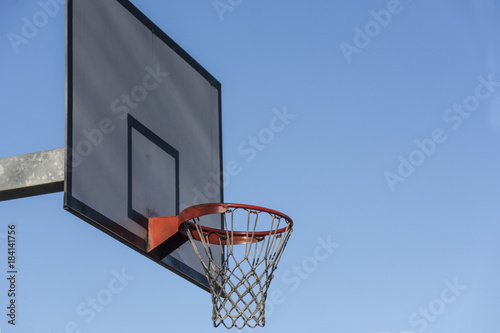 Basketball ring in the playgraound  photo