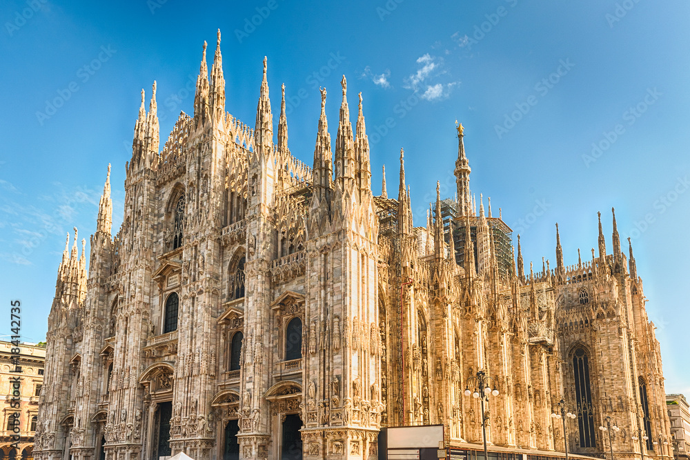 The gothic Milan Cathedral, aka Duomo di Milano, Italy