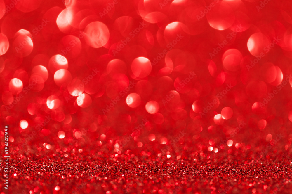 defocused abstract red christmas background