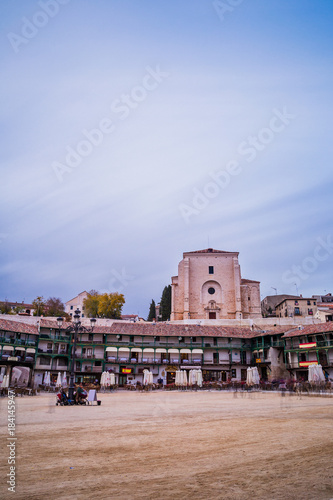 Spanish típica village of chinchon near Madrid capital in the province of Madrid. A Beautiful traditional buildings in this culture must to see travel to tourism  © Sangiao_Photography