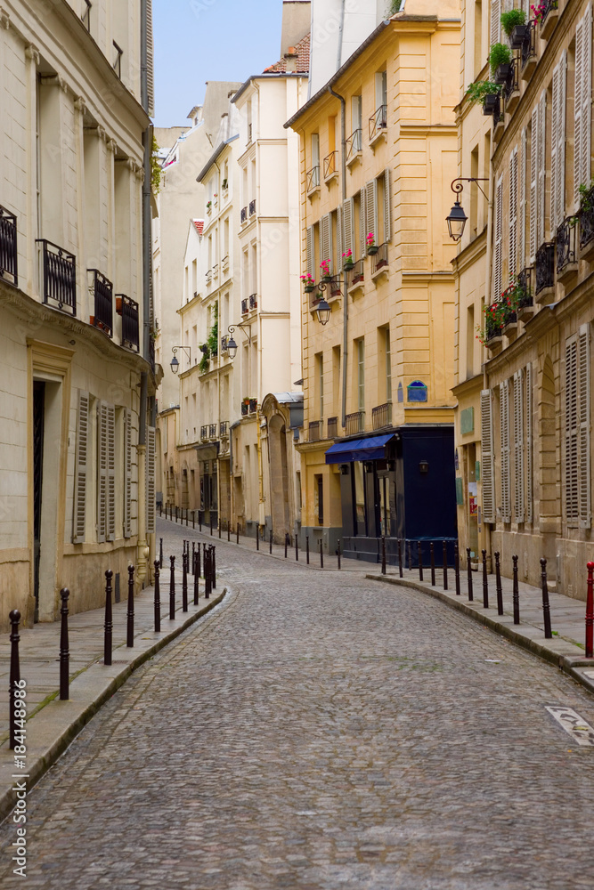 Europe Deserted Street in Paris