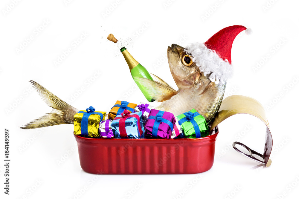 Obraz premium Santa sardine
