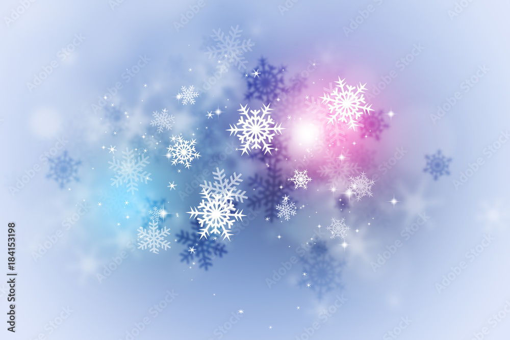 Fototapeta premium Abstract Winter Snow Card