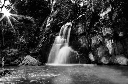Black n white waterfall