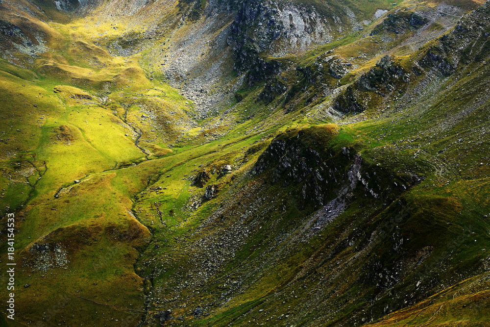 Alpine landscape in Tarcu Mountains, Carpathians, Romania, Europe