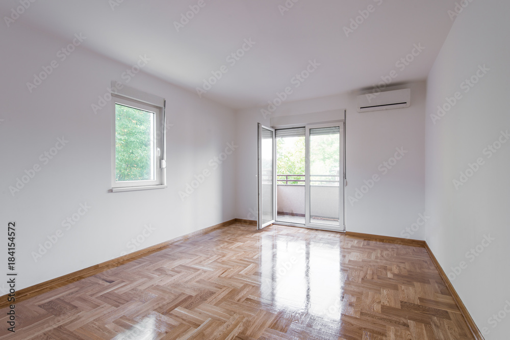 House interior with empty room - obrazy, fototapety, plakaty 