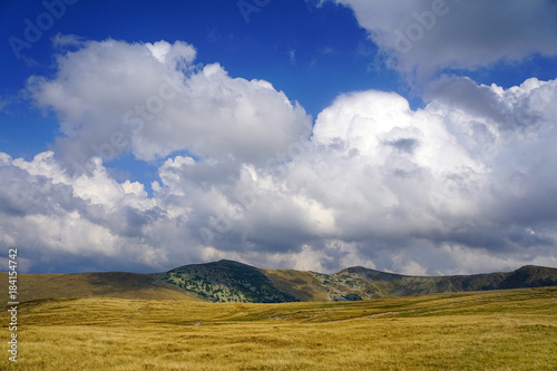 Alpine landscape in Tarcu Mountains, Carpathians, Romania, Europe photo