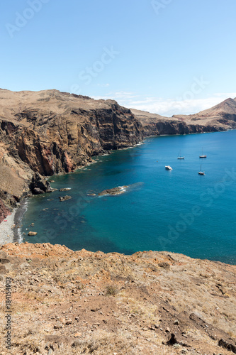 Beautiful landscape at the Ponta de Sao Lourenco, the eastern part of Madeira, Portugal