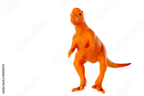 Pachycephalosaurus dinosaurs toy isolated on white background ,with clipping path photo