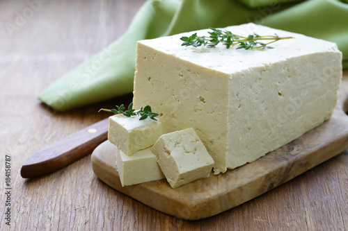 soy cheese tofu - vegetarian food photo