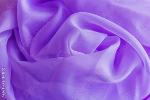 beautiful crumbled violet tulle fabric