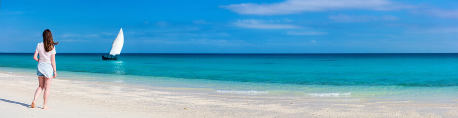 Young woman at beach