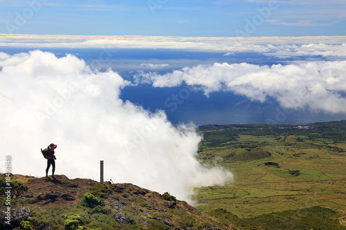 Pico volcano (2351m) on Pico Island, Azores, Portugal, Europe