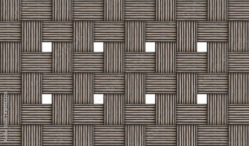 grunge gray wicker abstract background. wooden pattern on white background volume effect