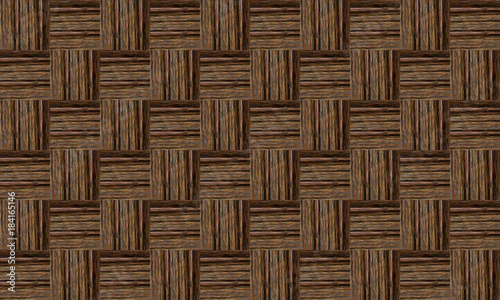 abstract background of an endless brown pattern texture of a wood veneer weave effect