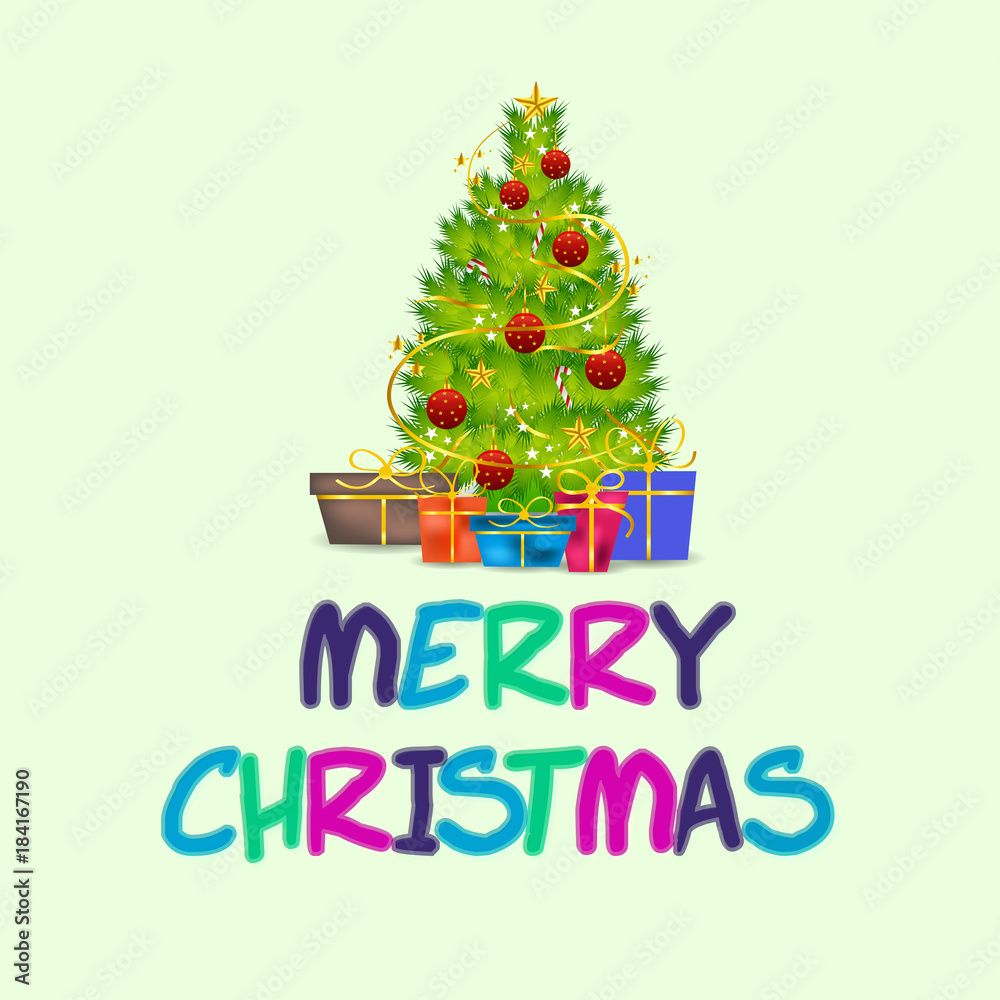 Naklejka premium Merry Christmas
