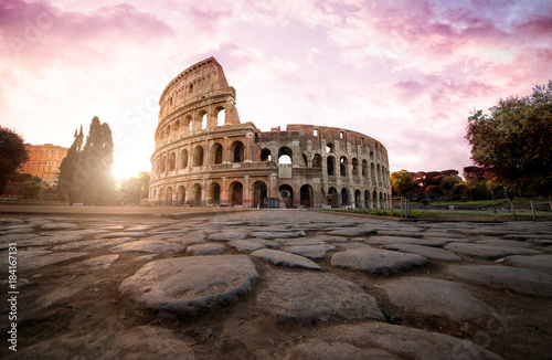Tela Beautiful colosseum in Rome