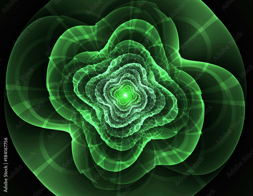 Fototapeta premium abstract flower fractal shape