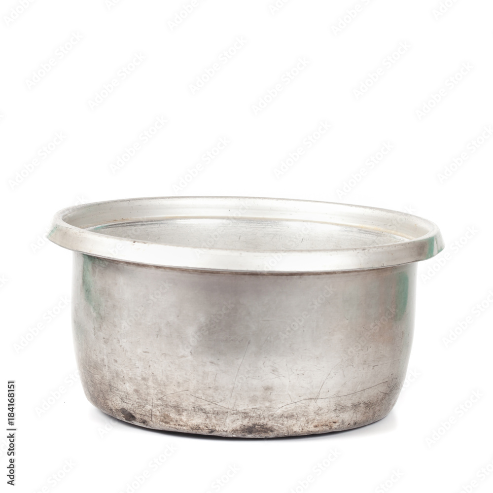 Grunge and dirty cooking pot isolated on white background Grunge and dirty cooking pot isolated on white background