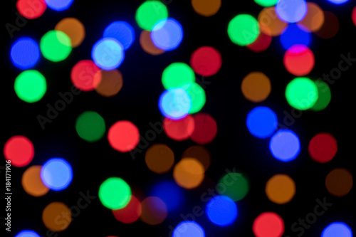 colorful bokeh background led light