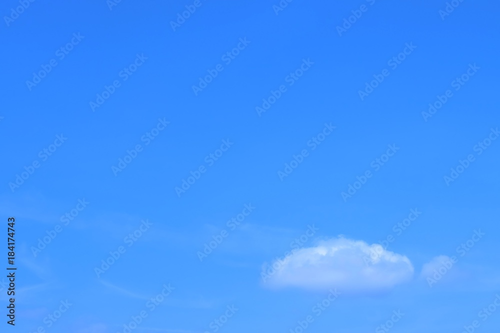 Beautiful Morning Blue Sky with Tiny White Clouds Beautiful Morning Blue Sky with Tiny White Clouds