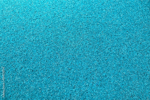 Texture Background of The Blue Plastic Doormat