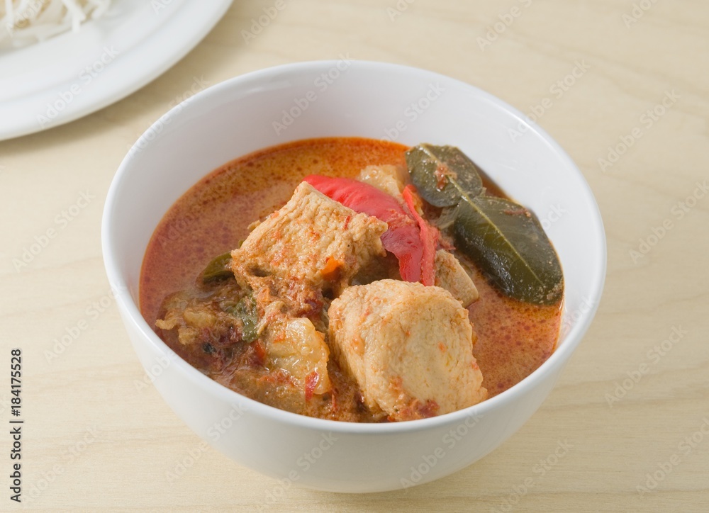 Red Curry with Coconut Milk and Vegetarian Ingredients Red Curry with Coconut Milk and Vegetarian Ingredients