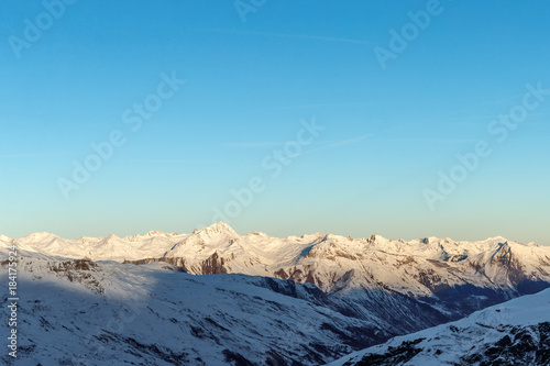 France Savoie, mountains in Val Thorens ski resort