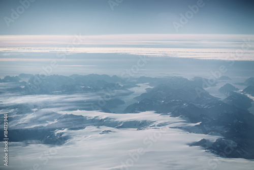 Wallpaper Mural greenland mountains view from plane Torontodigital.ca