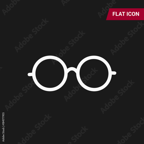 lasses vector icon. Simple isolated symbol EPS 10. black pictogram on grey background.