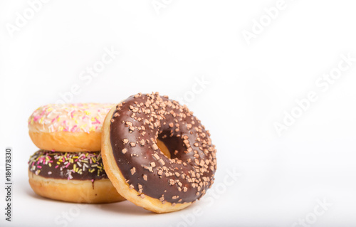 donuts isolated on a white background