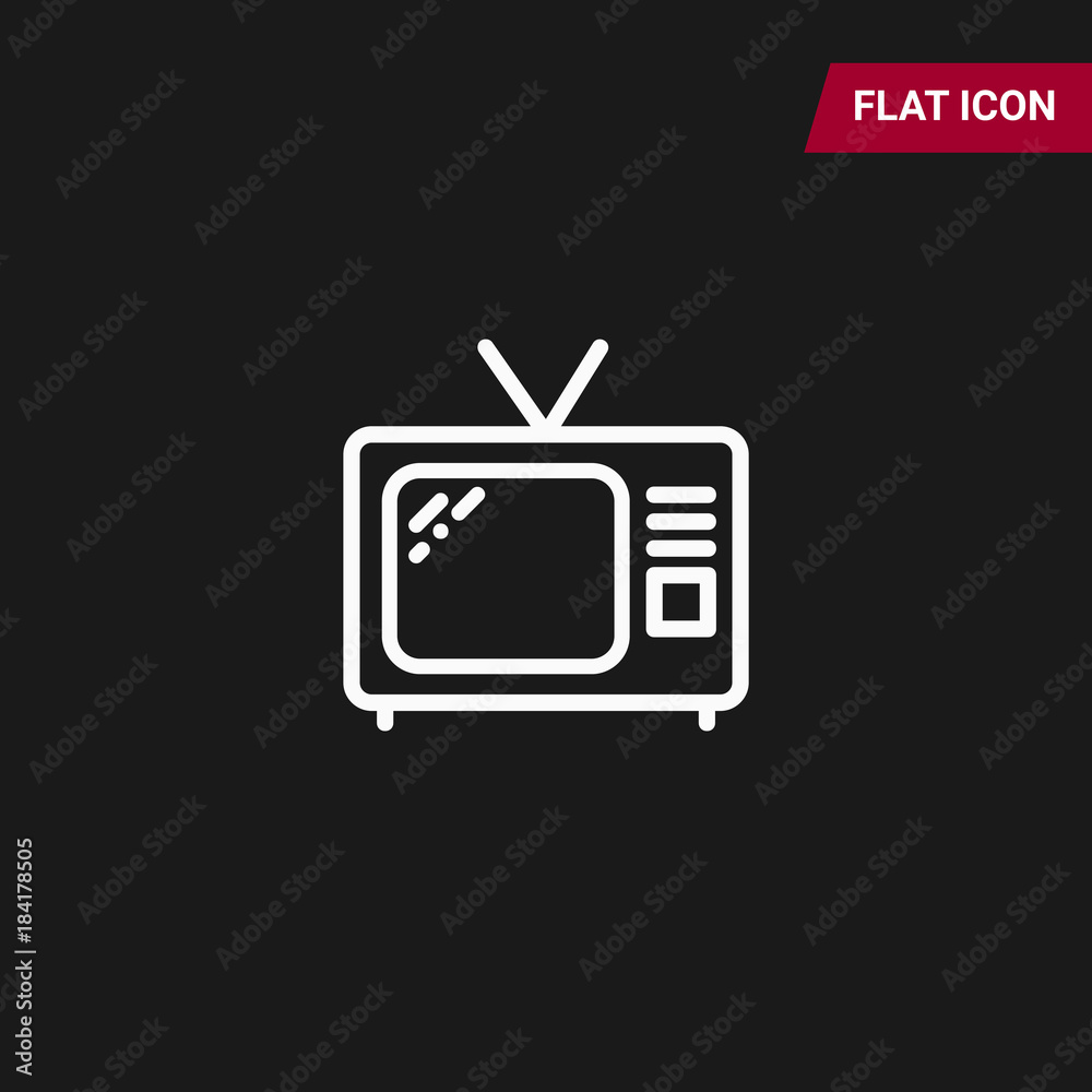 Tv Icon in trendy flat style isolated on grey background. Television symbol for your web site design, logo, app, UI. Vector illustration, EPS10. Tv Icon in trendy flat style isolated on grey background. Television symbol for your web site design, logo, app, UI. Vector illustration, EPS10.