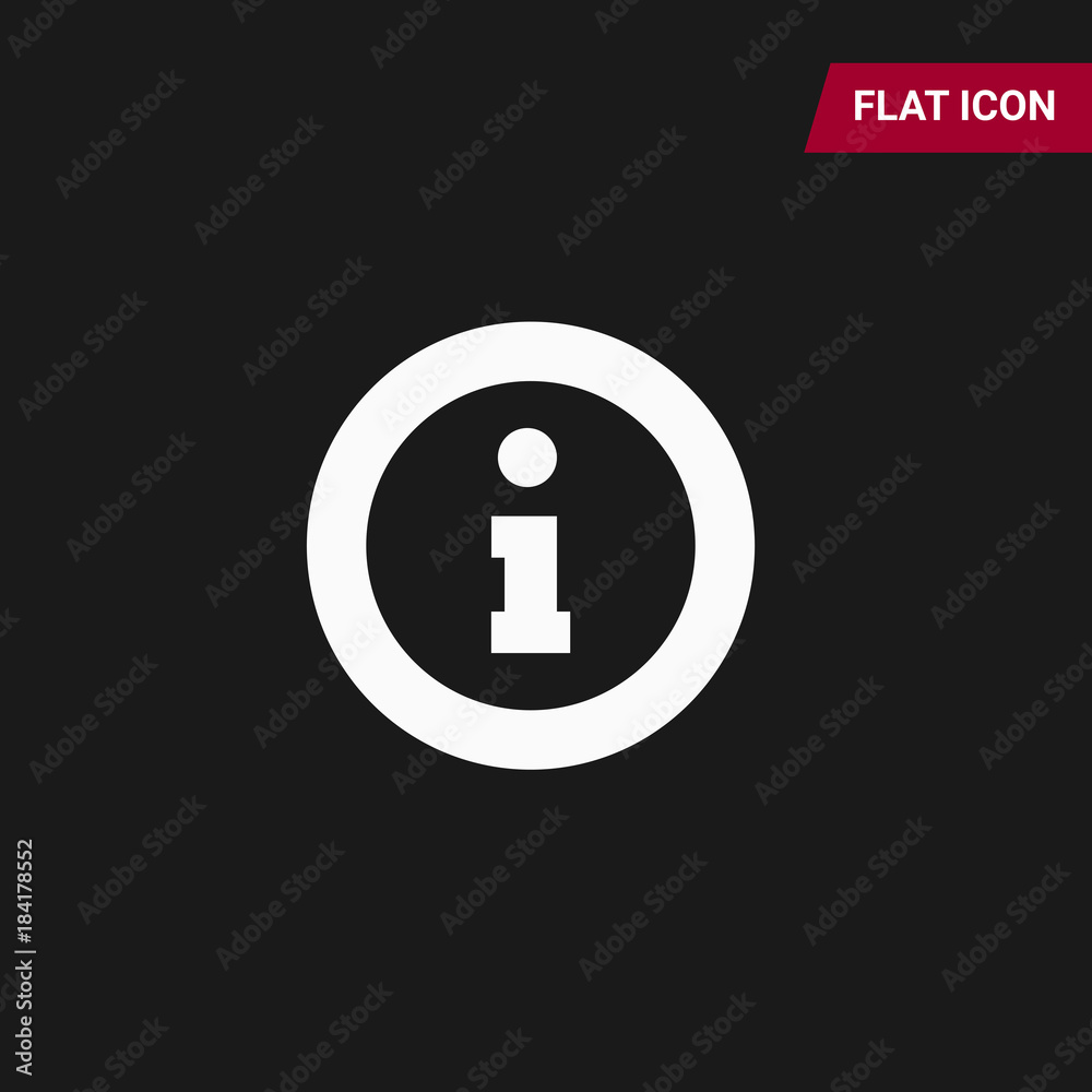 Info sign on hand icon, vector illustration. Flat design style Info sign on hand icon, vector illustration. Flat design style