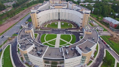 Clinical infectious diseases hospital Botkin in the city of Saint-Petrsburg. Aerial view
