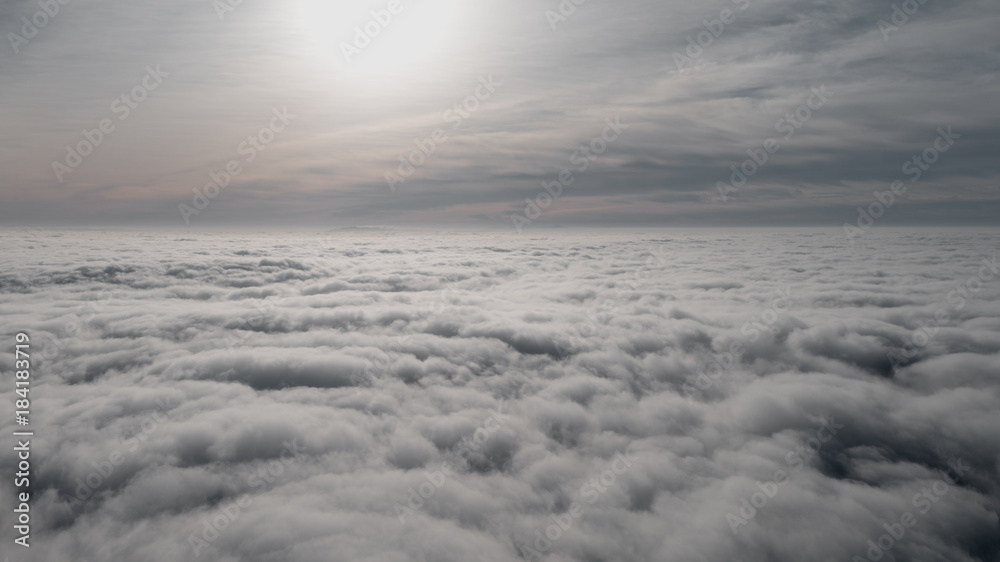 Aerial View Above Clouds
