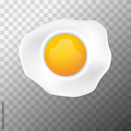 Healthy nutritious breakfast. Fried egg. Protein and yolk