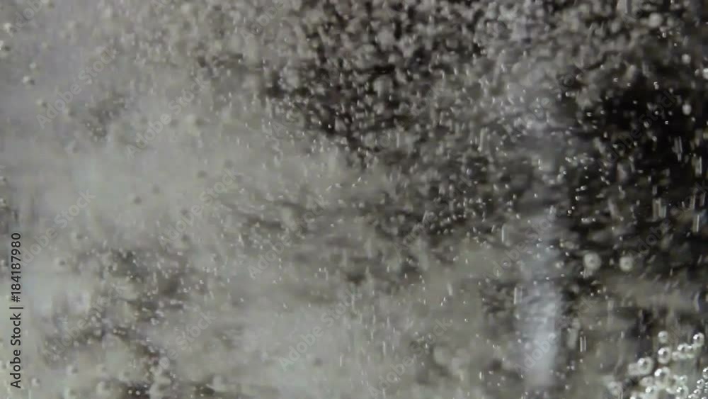 Bubbles in water from aspirin. Close up macro. Bubbles in water from aspirin. Close up macro.