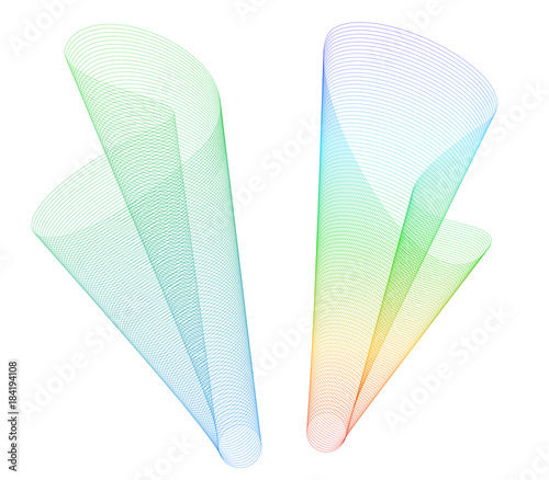 Design element many parallel lines wavy from01