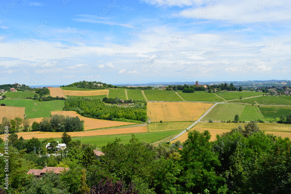 Naklejka premium Panorama del Monferrato