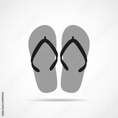 Flip flops icon. Vector illustration