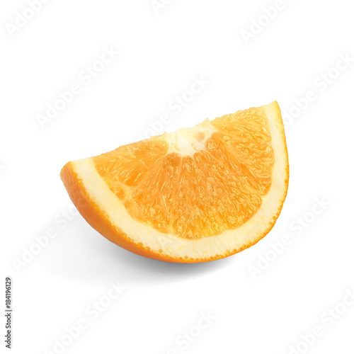 Sliced Orange Isolated on a White Background