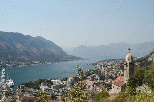 Kotor, Boka of Kotor, Montenegro, panoramic view photo