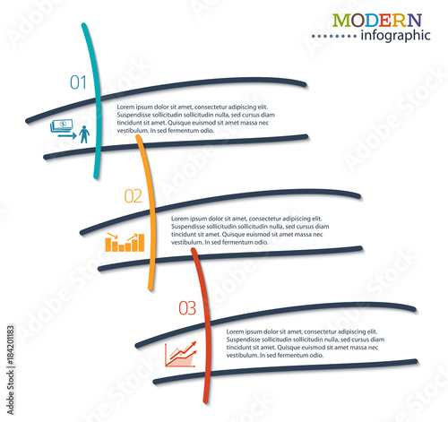 modern infographics style business presentation design10 photo