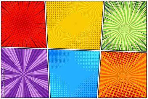 Comic book light template