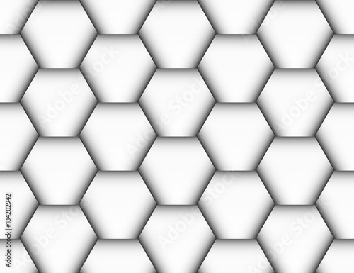 Seamless pattern of hexagons